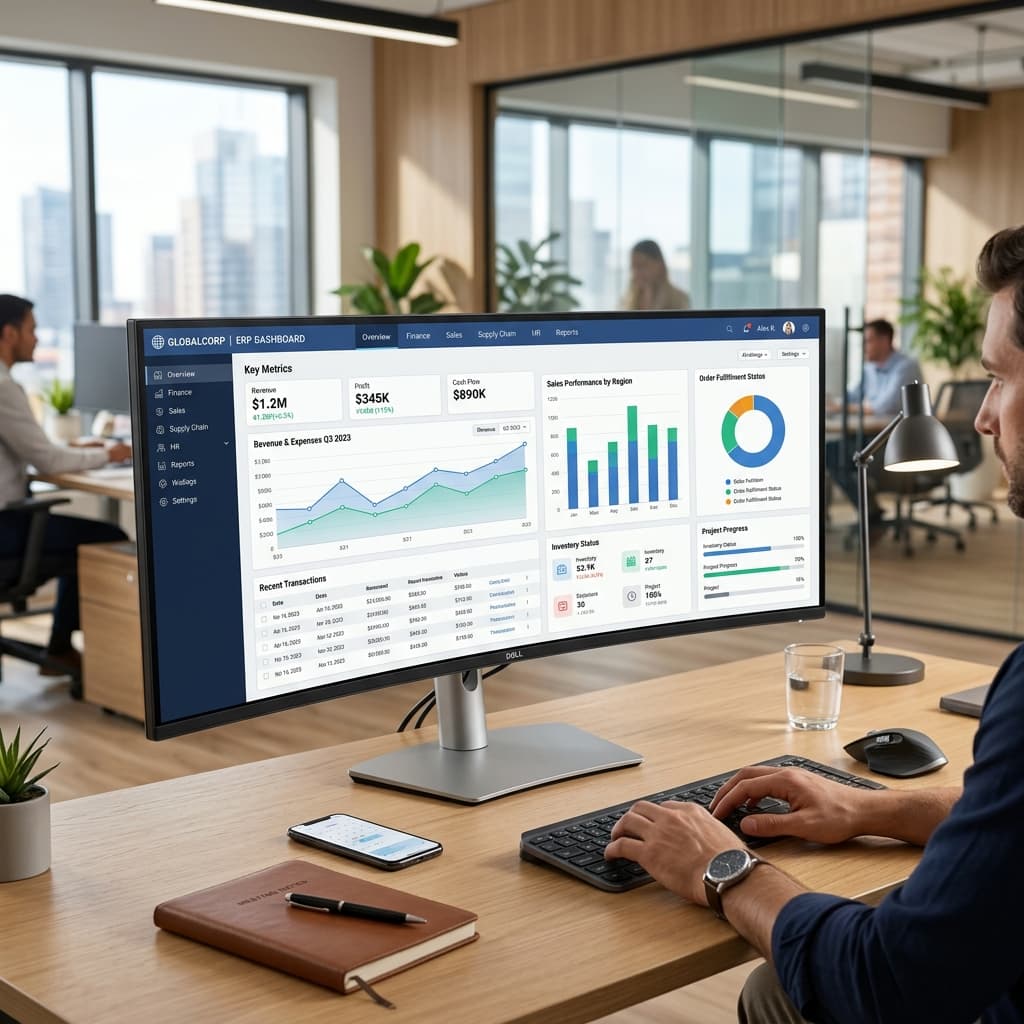 ERP & POS System Dashboard