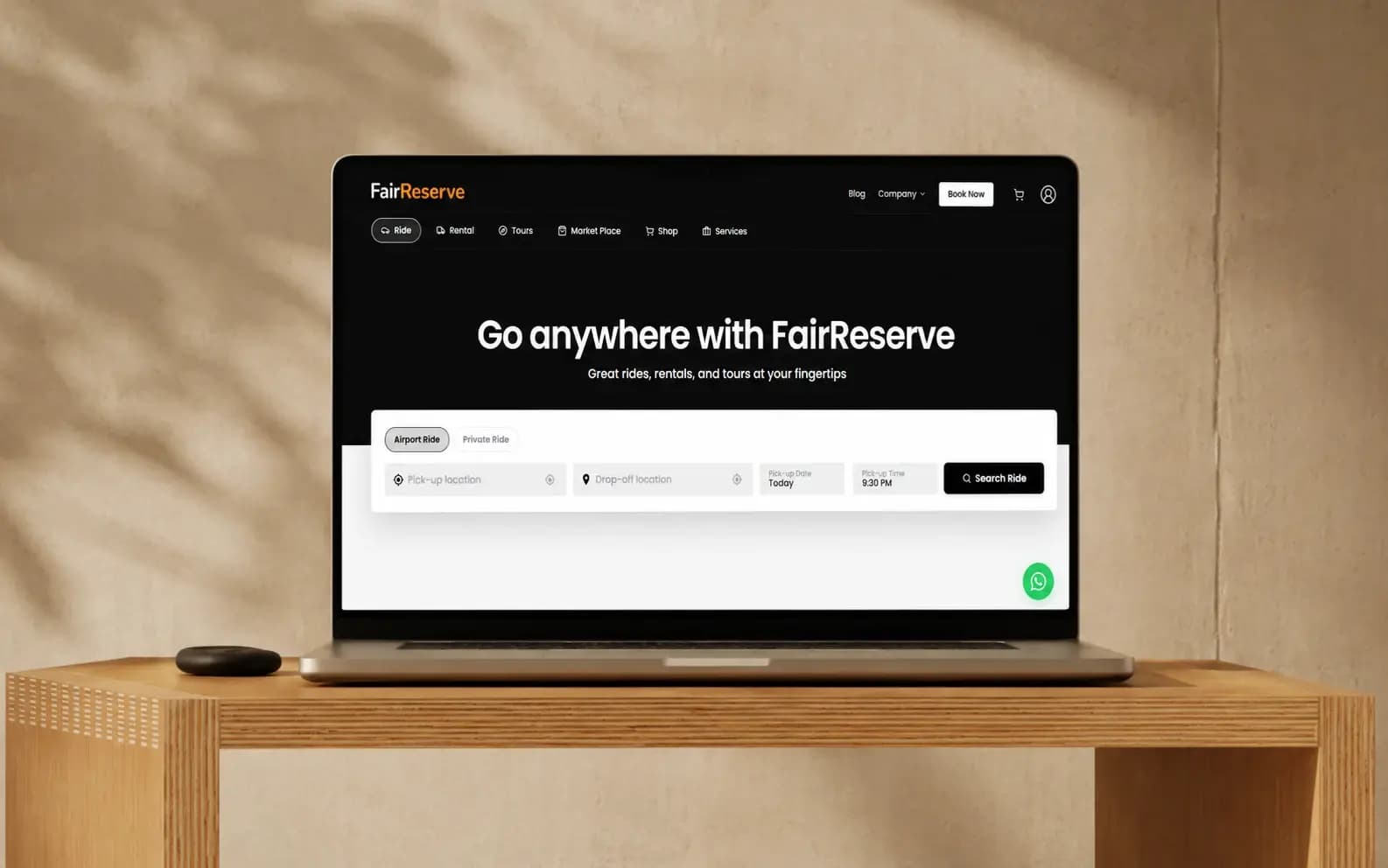 FairReserve Interface 2