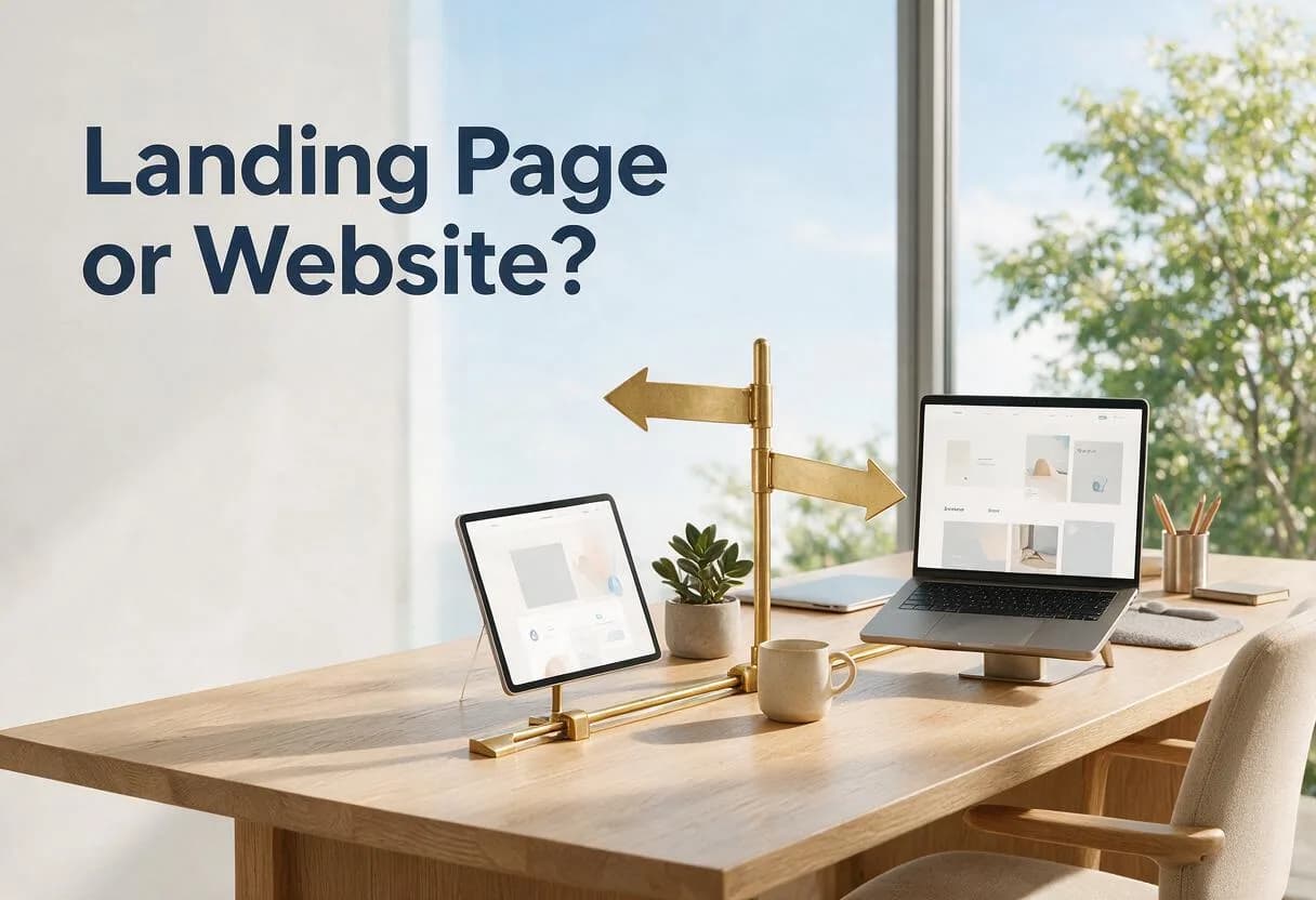 Landing Page vs Website: Which One Does Your Business Need?