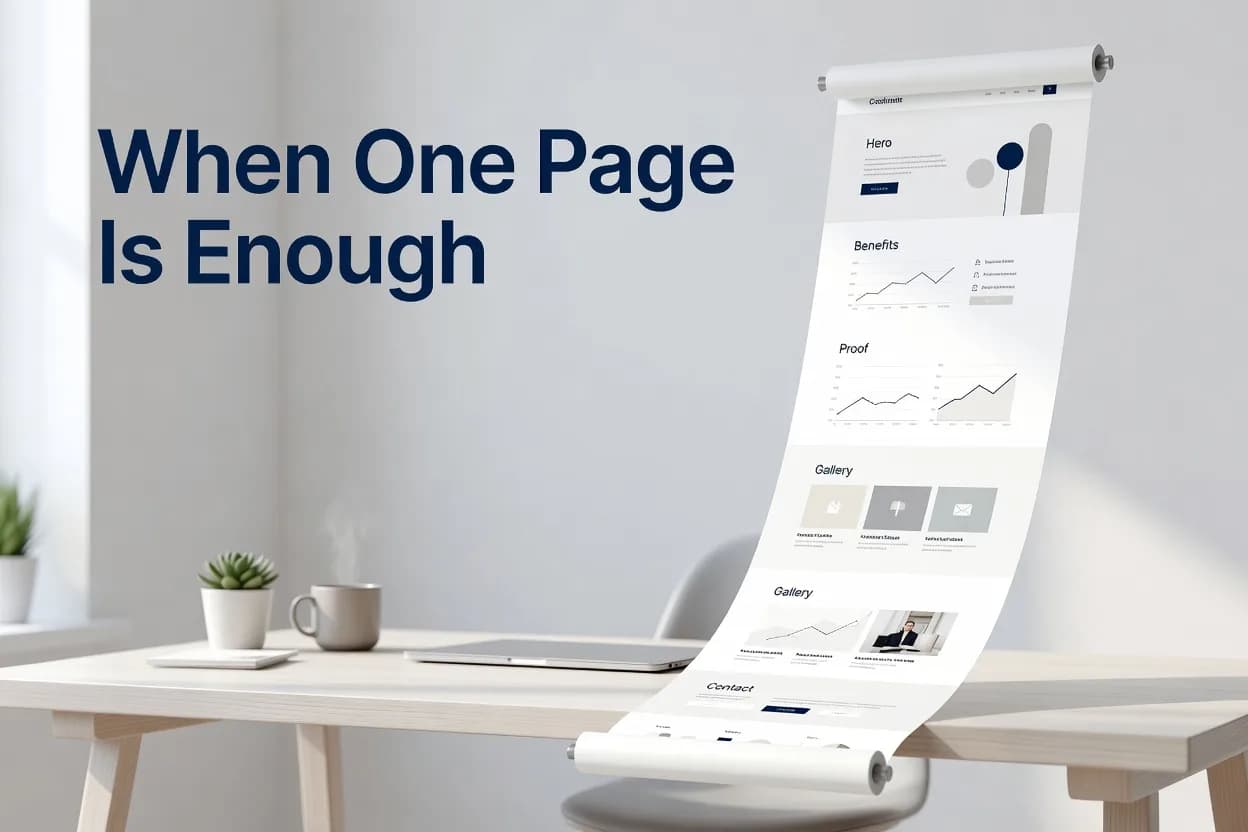 When Does a One-Page Website Make Sense for Your Business?