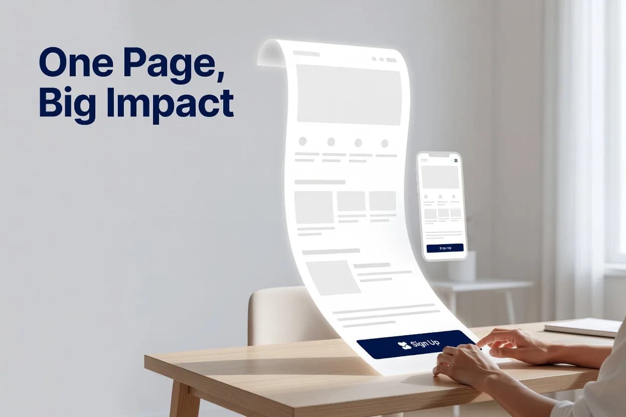 How to Design a High-Impact One Page Website That Converts